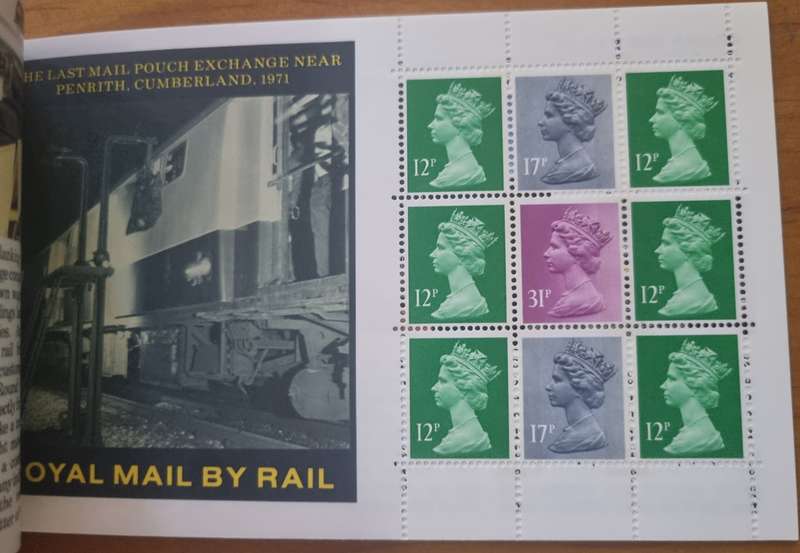 GB 1986 `The story of British rail` mint and complete booklet. SG dx7 - as per images.