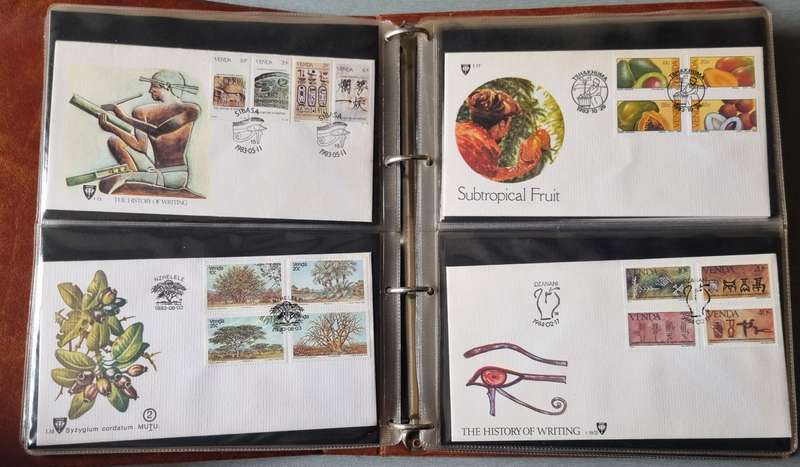 FDC RING ALBUM WITH VENDA FIRST DAY COVERS ETC. AS PER IMAGES. NB: PLEASE READ BELOW!!