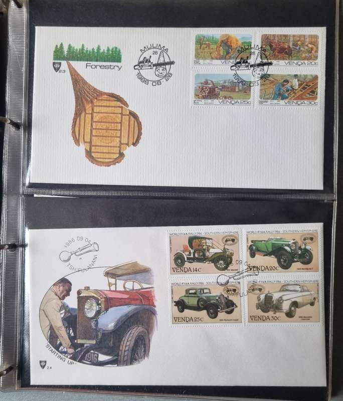 FDC RING ALBUM WITH VENDA FIRST DAY COVERS ETC. AS PER IMAGES. NB: PLEASE READ BELOW!!