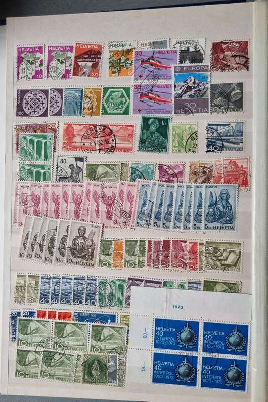 KEK ALBUM 2ND HAND WITH MOSTLY USED SWISS, DENMARK, POLAND ETC. AS PER IMAGES. NB: PLS READ BELOW!!