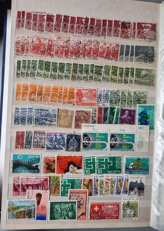 KEK ALBUM 2ND HAND WITH MOSTLY USED SWISS, DENMARK, POLAND ETC. AS PER IMAGES. NB: PLS READ BELOW!!