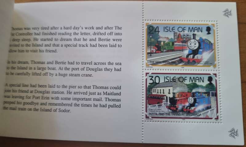 ISLE OF MAN 1995 THOMAS THE TANK ENGINE'S DREAM MINT AND COMPLETE BOOKLET. AS PER SCANS. LOVELY ITEM