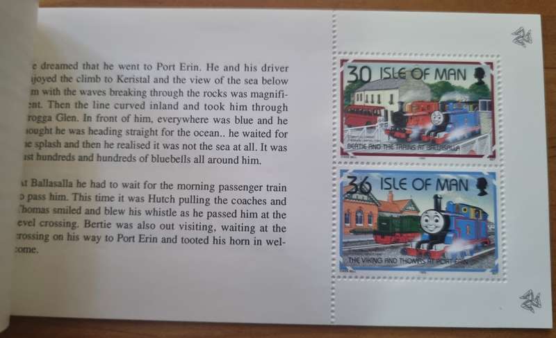ISLE OF MAN 1995 THOMAS THE TANK ENGINE'S DREAM MINT AND COMPLETE BOOKLET. AS PER SCANS. LOVELY ITEM