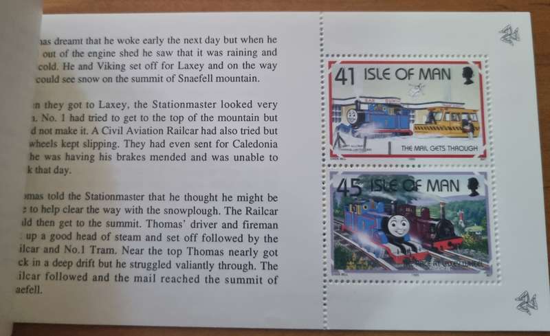 ISLE OF MAN 1995 THOMAS THE TANK ENGINE'S DREAM MINT AND COMPLETE BOOKLET. AS PER SCANS. LOVELY ITEM