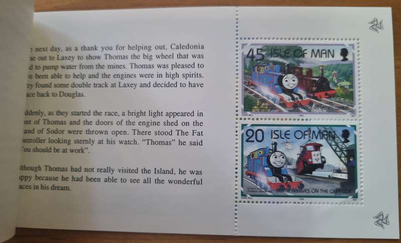 ISLE OF MAN 1995 THOMAS THE TANK ENGINE'S DREAM MINT AND COMPLETE BOOKLET. AS PER SCANS. LOVELY ITEM