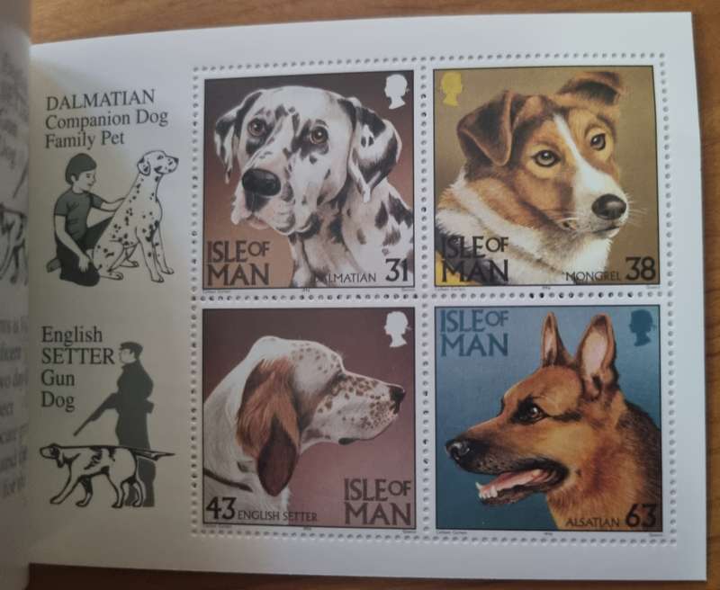 ISLE OF MAN 1996 DOGS MINT AND COMPLETE PRESTIGE BOOKLET. SB43. AS PER IMAGES. LOVELY ITEM.