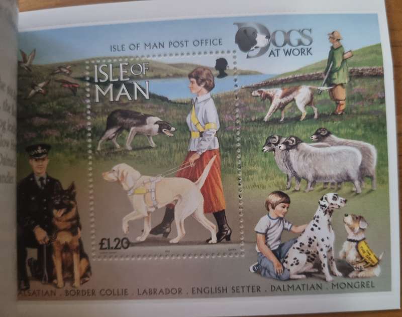 ISLE OF MAN 1996 DOGS MINT AND COMPLETE PRESTIGE BOOKLET. SB43. AS PER IMAGES. LOVELY ITEM.