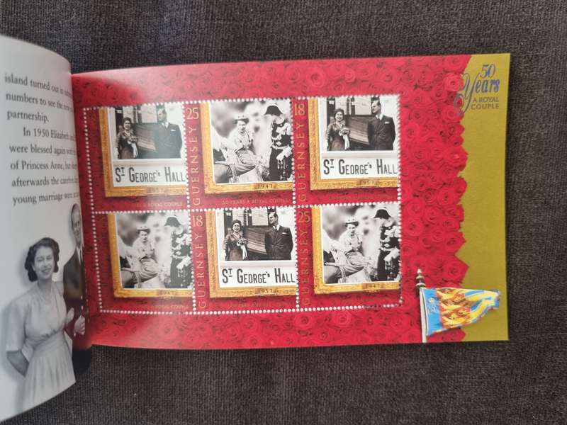GUERNSEY 1997 50 YEARS A ROYAL COUPLE PRESTIGE STAMP BOOKLET MINT. AS PER IMAGES. LOVELY ITEM.