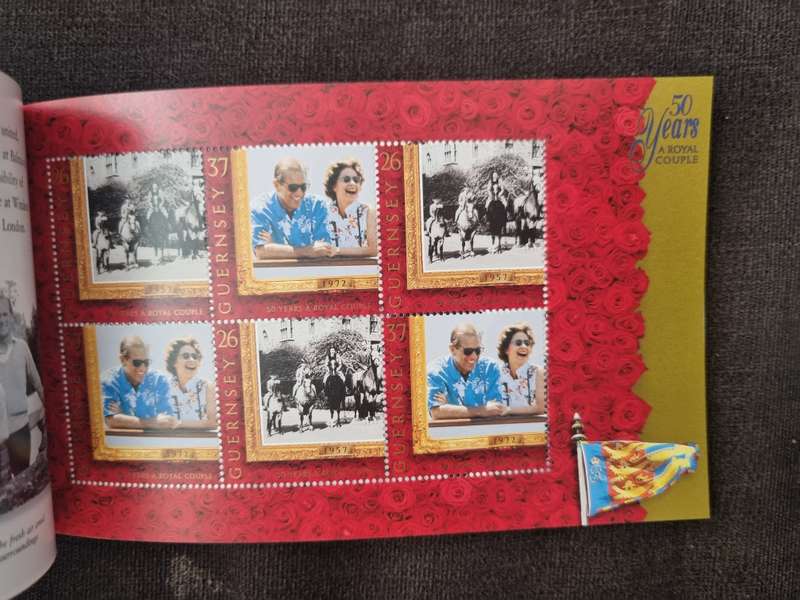 GUERNSEY 1997 50 YEARS A ROYAL COUPLE PRESTIGE STAMP BOOKLET MINT. AS PER IMAGES. LOVELY ITEM.