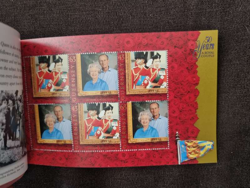 GUERNSEY 1997 50 YEARS A ROYAL COUPLE PRESTIGE STAMP BOOKLET MINT. AS PER IMAGES. LOVELY ITEM.