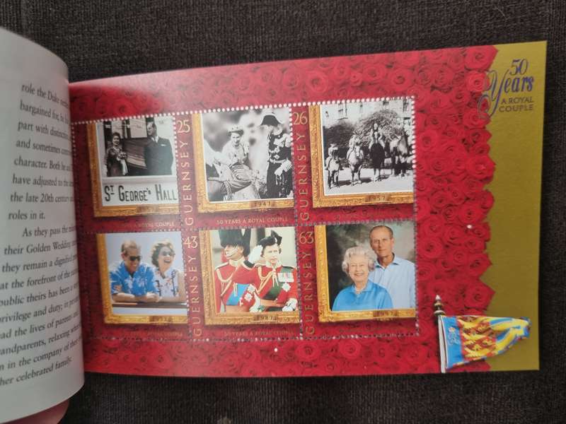 GUERNSEY 1997 50 YEARS A ROYAL COUPLE PRESTIGE STAMP BOOKLET MINT. AS PER IMAGES. LOVELY ITEM.