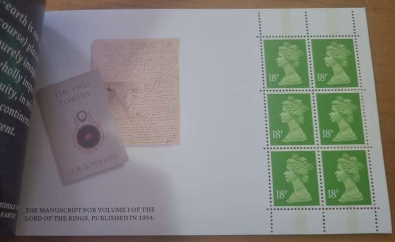 GB 1992 BIRTH CENTENARY OF JRR TOLKIEN (AUTHOR) MINT+COMPLETE 6 POUND BOOKLET. SG DX14. CV GBP 25.