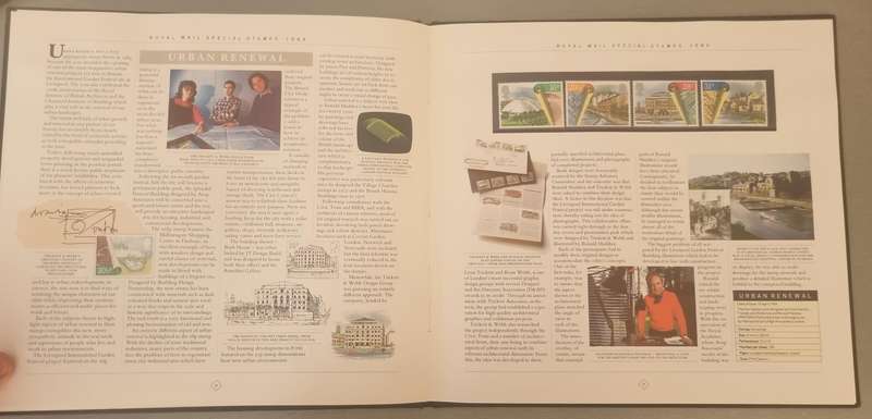 GB 1984 POST OFFICE YEAR BOOK IN 24 PAGE HARDBOUND BOOK WITH SLIP CASE. SG1236/71 CV GBP 85.