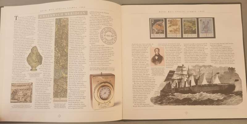 GB 1984 POST OFFICE YEAR BOOK IN 24 PAGE HARDBOUND BOOK WITH SLIP CASE. SG1236/71 CV GBP 85.