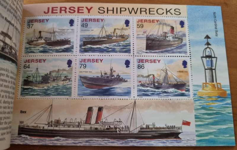 JERSEY 2011 SHIPWRECKS MINT PRESTIGE BOOKLET. AS PER IMAGES. GOOD VALUE. NICE ITEM.