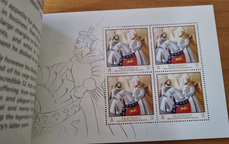 GUERNSEY 2009 CORONATION OF KING HENRY VIII 500TH ANNIVERSARY PRESTIGE BOOKLET. AS PER IMAGES.