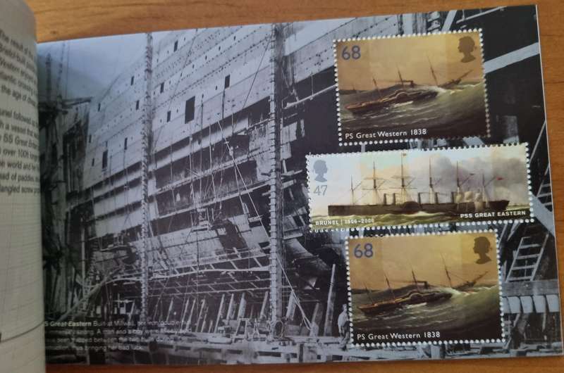 GB 2006 BIRTH BICENT OF ISAMBARD KINGDOM BRUNEL MINT BOOKLET SG DX36 WITH SCARCE 'WASHINGTON OVPT'.