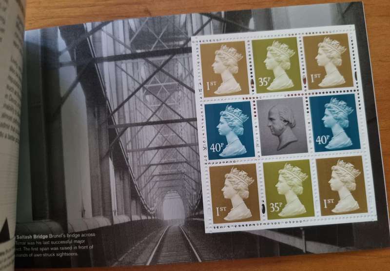 GB 2006 BIRTH BICENT OF ISAMBARD KINGDOM BRUNEL MINT BOOKLET SG DX36 WITH SCARCE 'WASHINGTON OVPT'.