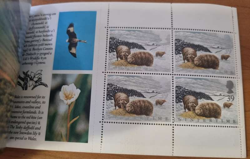 GB 1992 `Cymru-Wales `mint and complete booklet - SG DX13 - as per scans.