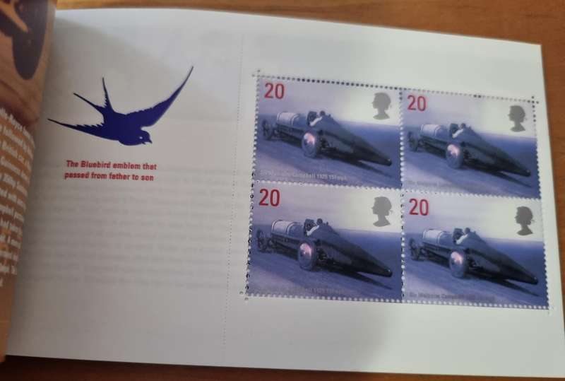 GB 1998 `Breaking barriers` British speed record holders mint booklet. SG DX21. Lovely.