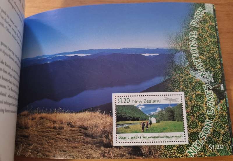 New Zealand 1999 Scenic Walks prestige souvenir mini sheet booklet mint  as per images  good value