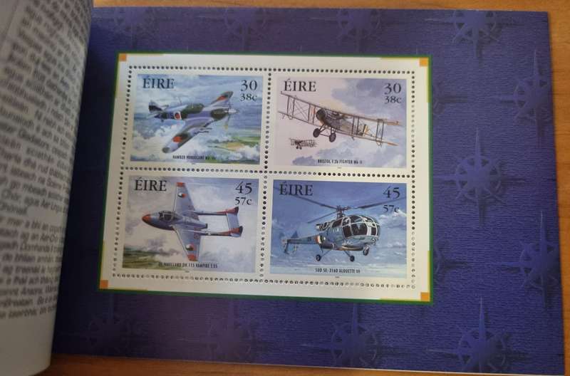 Ireland 2000 Irish military aviation prestige booklet mint and complete  good value