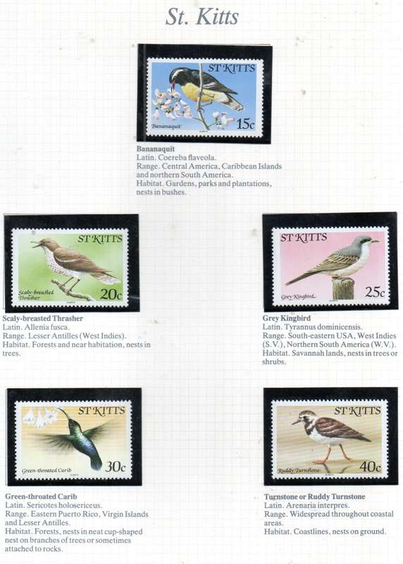 WORLD SELECTION OF BIRDS UMM SINGLES. NOT ALL COMPLETE SETS. AS PER (X21) SCANS. NICE LOT. READ