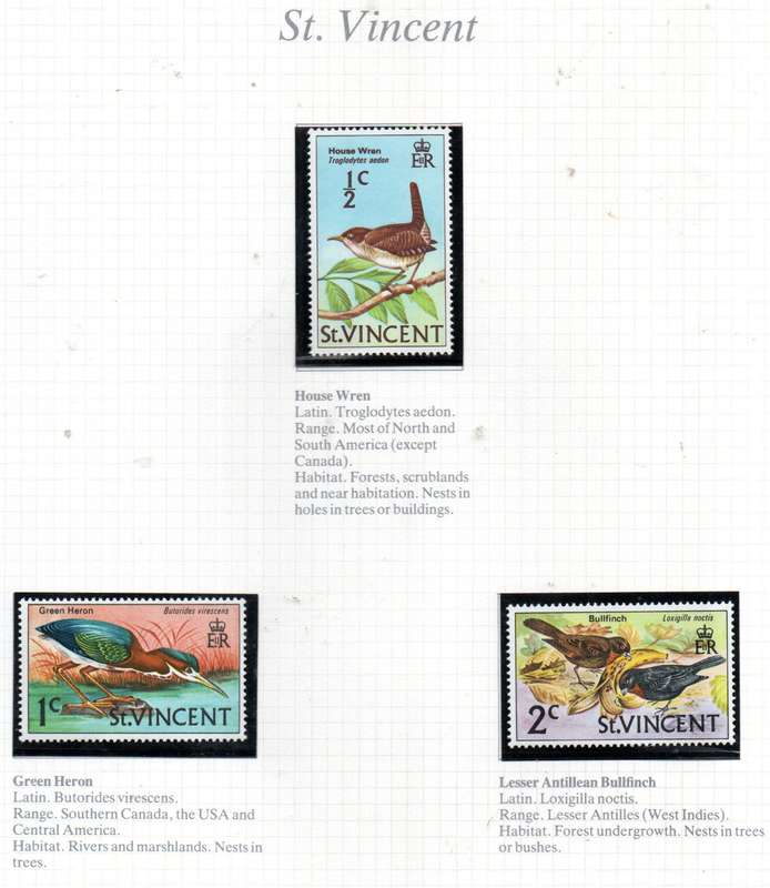 WORLD SELECTION OF BIRDS UMM SINGLES. NOT ALL COMPLETE SETS. AS PER (X21) SCANS. NICE LOT. READ