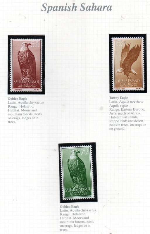 WORLD SELECTION OF BIRDS UMM SINGLES. NOT ALL COMPLETE SETS. AS PER (X21) SCANS. NICE LOT. READ