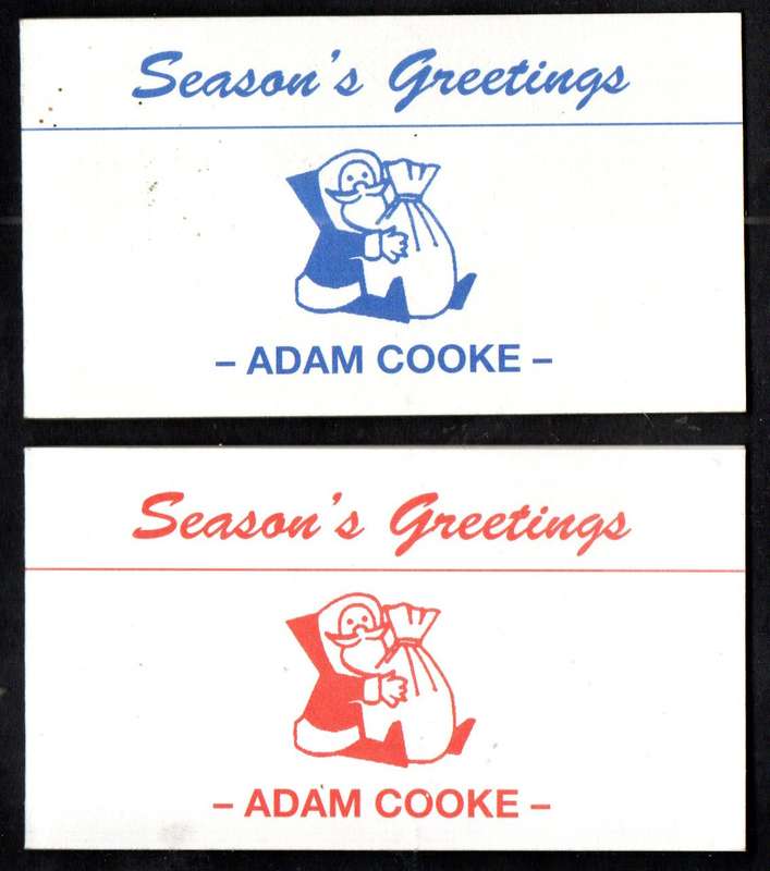 SOUTH AFRICA (X2) ADAM COOKE PRIVATELY MADE CHRISTMAS BOOKLETS. AS PER SCANS.
