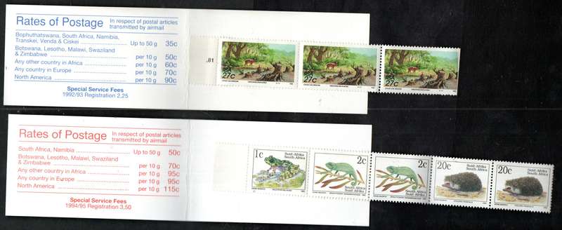 SOUTH AFRICA (X2) ADAM COOKE PRIVATELY MADE CHRISTMAS BOOKLETS. AS PER SCANS.