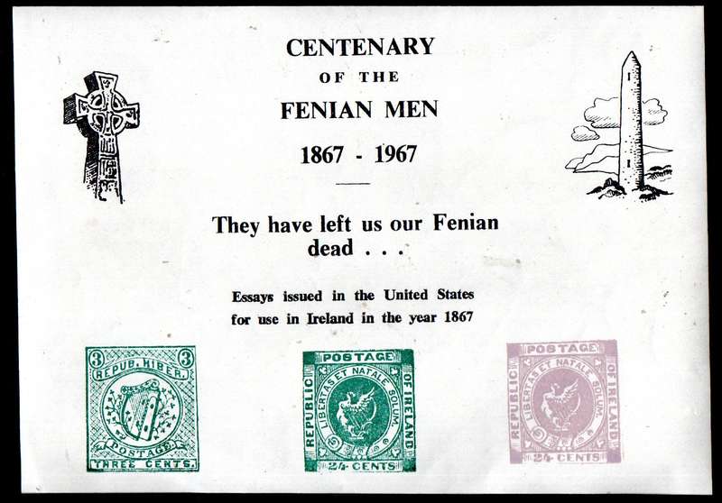 IRELAND 1967 CENTENARY OF THE FENIAN MEN CINDERELLA SHEET MNH. AS PER SCANS.
