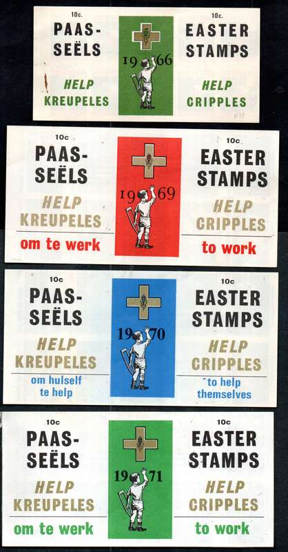 SOUTH AFRICA SELECTION OF (X4) EASTER CINDERELLA BOOKLETS. AS PER SCANS.