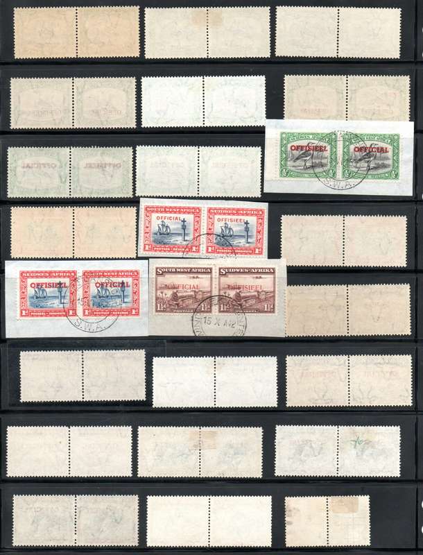 SWA SELECTION OF MINT/USED OFFICIAL PAIRS/BLKS ETC. AS PER SCANS. GOOD VALUE.
