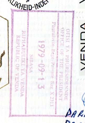 VENDA 1979 INDEPENDENCE FDC SIGNED/RUBBER STAMPED 'PRESIDENT PR MPHEPHU' AS PER SCANS.