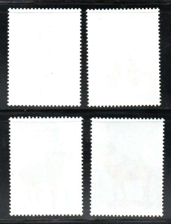 TAIWAN (CHINA) 1980 T'ANG DYNASTY TRI-COLOURED POTTERY UMM SET OF (X4). SG1308-1311. CV GBP 8+.