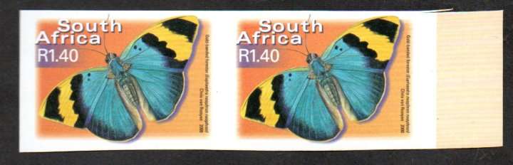 RSA 2000 7TH DEF R1.40 "IMPERF" MARGINAL PAIR. AS PER SCANS. UMM. GREAT ITEM.