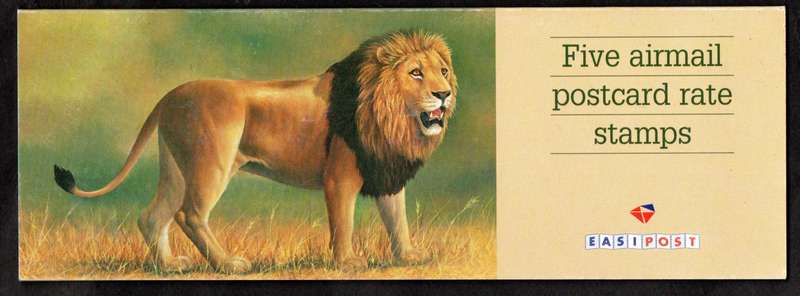 RSA 1996 BIG FIVE BOOKLET NO 22 MINT WITH 'INSIDE COVER PRINTING AND PANE INVERTED'. AS PER SCANS.