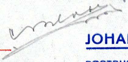 NETHERLANDS 1940 WORLD WAR II SPECIAL FLIGHT COVER TO JHB (VIA NAPLES BY LAND) SIGNED. AS DESCRIBED.