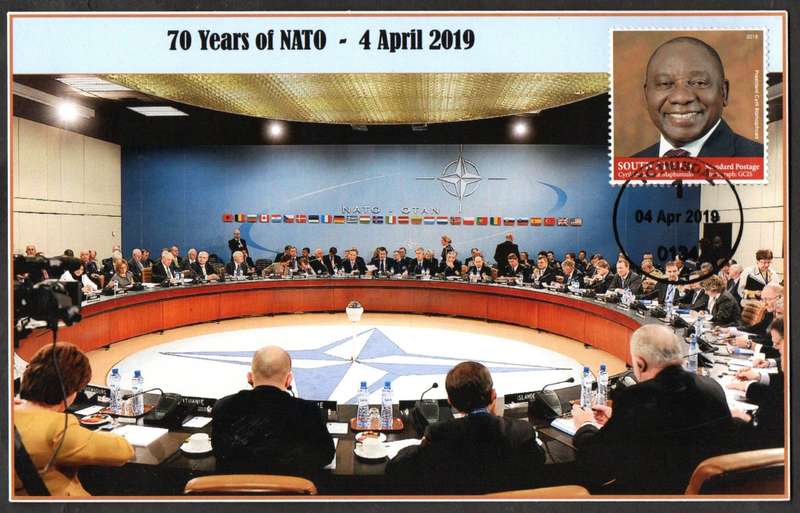 RSA 2019 70 YEARS OF NATO PRIVATELY MADE COVER. AS PER SCANS. NICE ITEM.