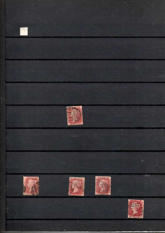 LIGHTHOUSE ALBUM 2ND HAND WITH MANY PENNY REDS. UNCHECKED. NOTATIONS SUGGEST PLATES 129-140. READ.