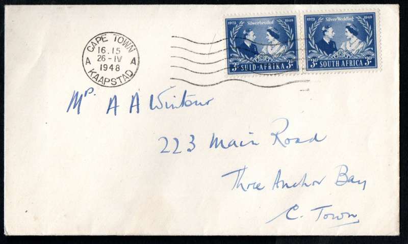 UNION 1948 ROYAL SILVER WEDDING SELECTION OF (X11) COVERS. AS PER SCANS. NICE LOT.