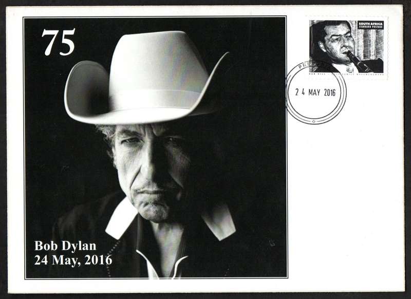 RSA 2016 BOB DYLAN 75TH BIRTHDAY COMMEMORATION PRIVATELY MADE COVER. AS PER SCANS. NICE COVER.
