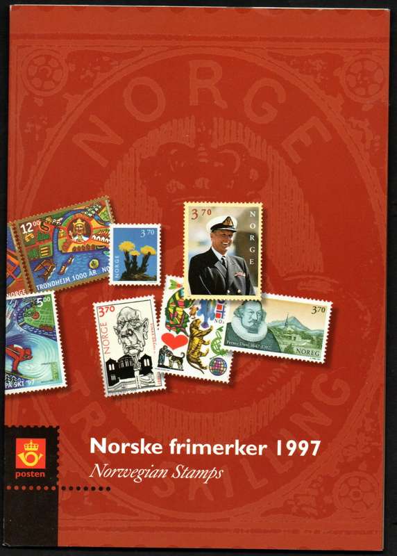 NORWAY 1997 YEAR PACK WITH MINT STAMPS. MOSTLY PAGES WITH STAMPS SCANNED. PLS READ BELOW!