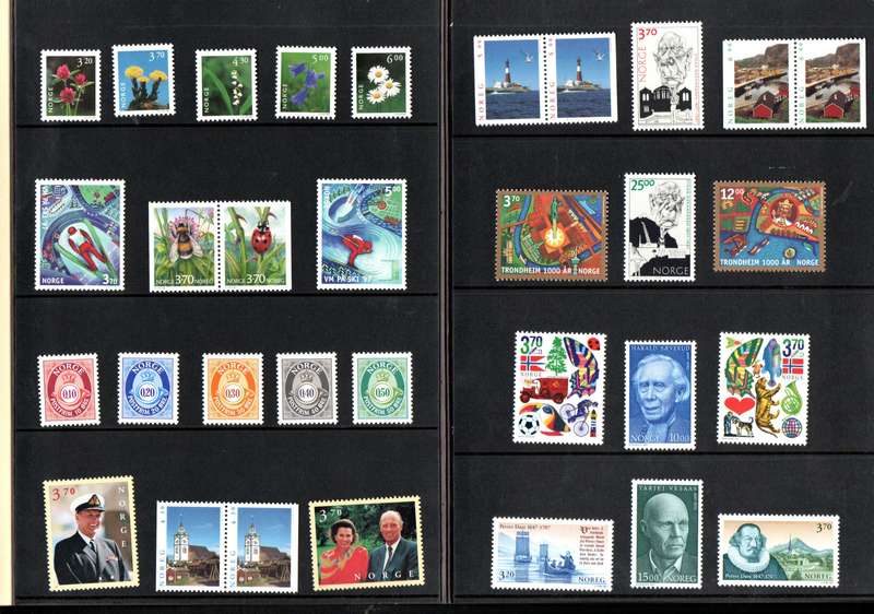 NORWAY 1997 YEAR PACK WITH MINT STAMPS. MOSTLY PAGES WITH STAMPS SCANNED. PLS READ BELOW!