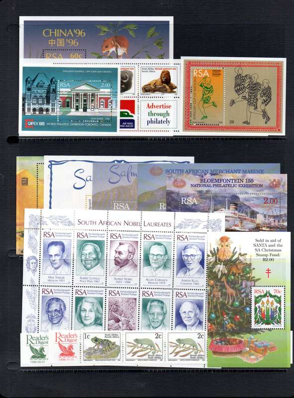 RSA 1996 YEAR PACK OPENED WITH MINT STAMPS + BONUS MEDIA RELEASES FROM THAT YEAR. NICE ITEM. READ!