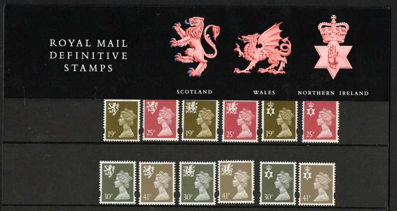 GB 1993 QEII DEF REGIONAL ISSUES (N IRELAND, SCOTLAND, WALES) PRESENTATION PACK NO 31. CAT GBP 16