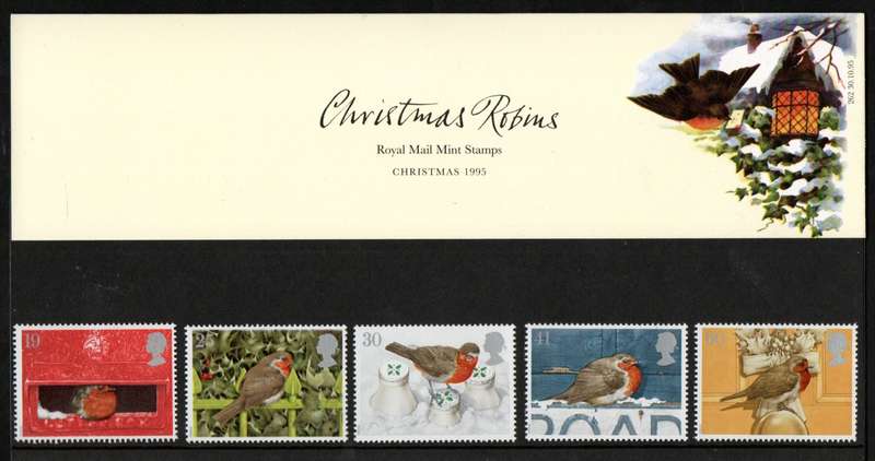 GB 1995 CHRISTMAS ROBINS PRESENTATION PACK NO 262 WITH MINT STAMPS. AS PER SCANS. LOVELY ITEM.