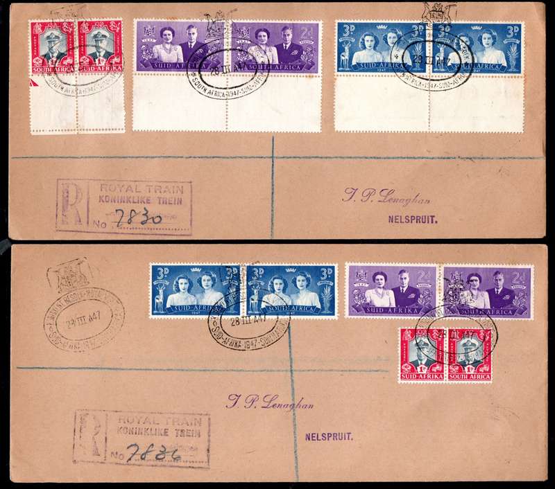 UNION 1947 SELECTION OF (X19) DIFFERENT ROYAL VISIT COVERS. AS PER SCANS. NICE LOT.