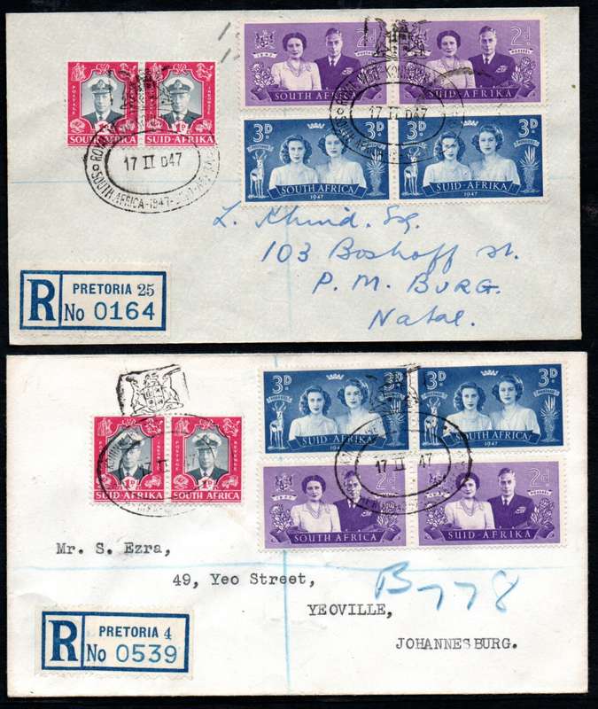 UNION 1947 SELECTION OF (X19) DIFFERENT ROYAL VISIT COVERS. AS PER SCANS. NICE LOT.